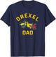 Drexel University Dragons Arched Dad T-Shirt - T-Shirt | Navy