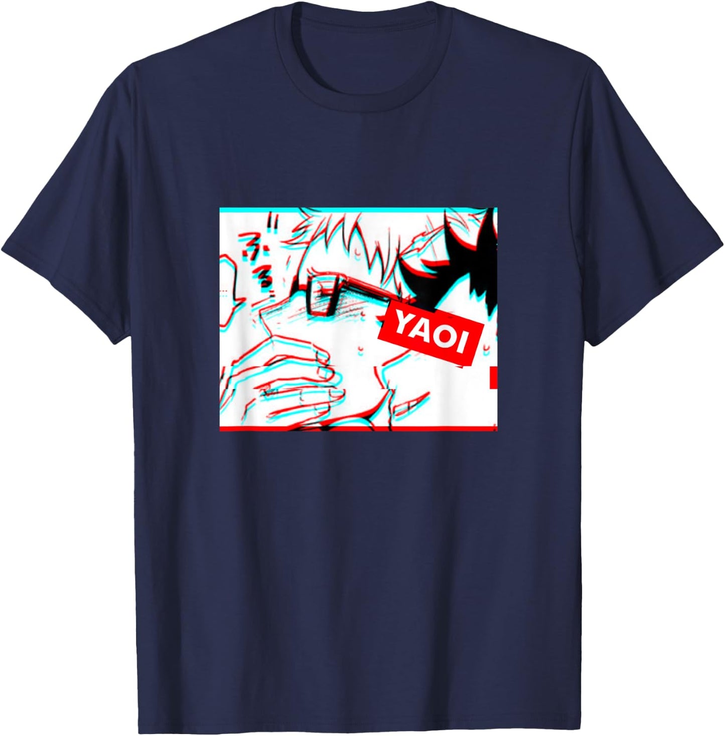 A Secret Lick Yaoi Fugoshi Fan BL Kink T-Shirt - T-Shirt | Navy