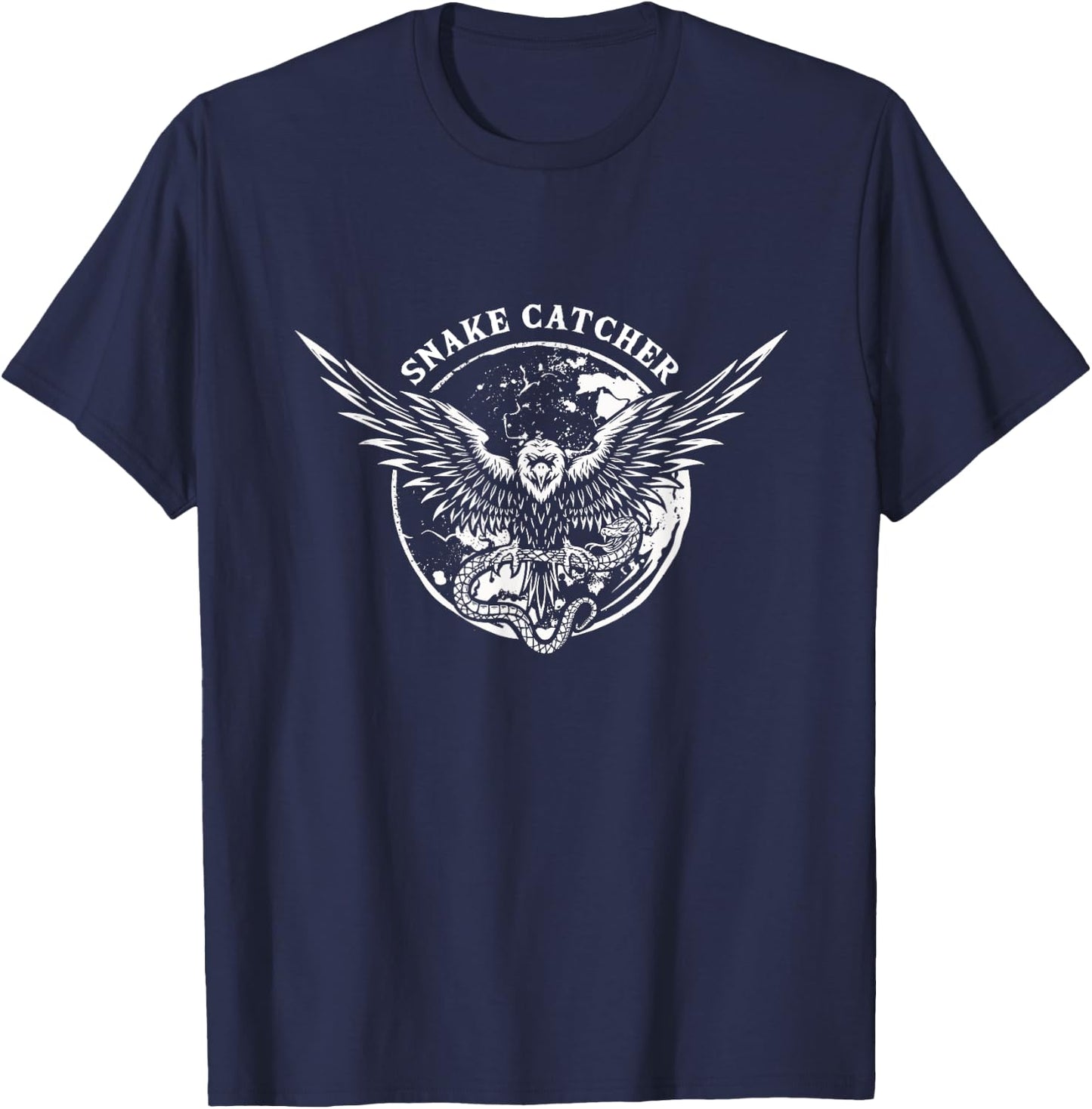 Snake Bird Eagle Fakle Falcon Nature Wild Animals Gift T-Shirt - T-Shirt | Navy
