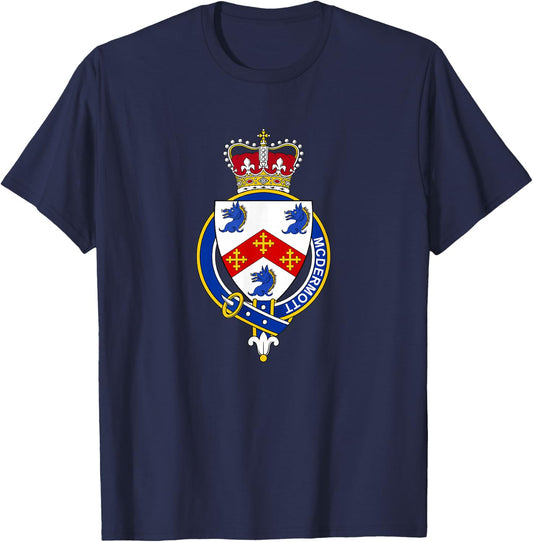 McDermott Coat of Arms - Family Crest T-Shirt - T-Shirt | Navy