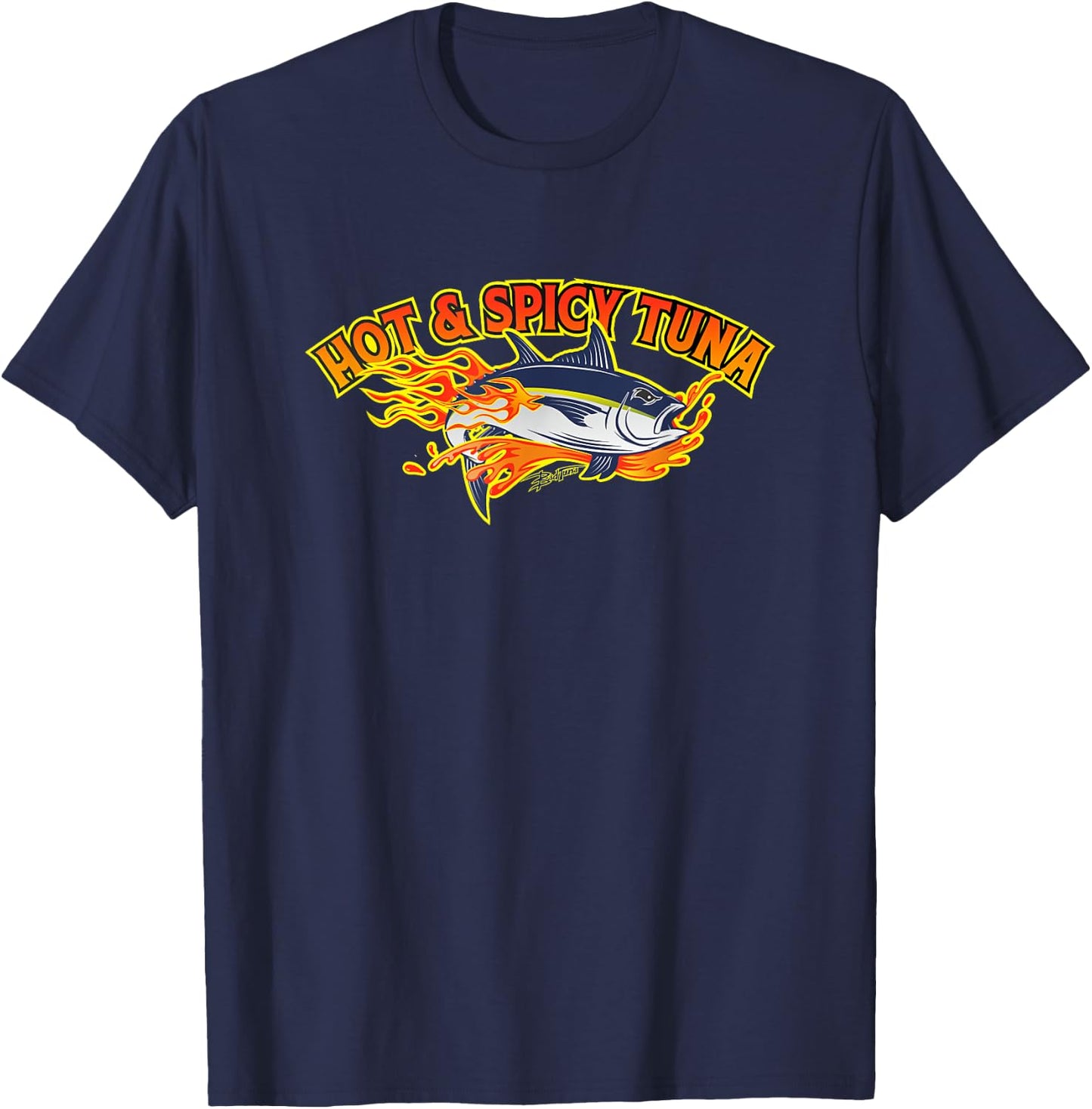 Hot & Spicy Tuna T-Shirt - T-Shirt | Navy