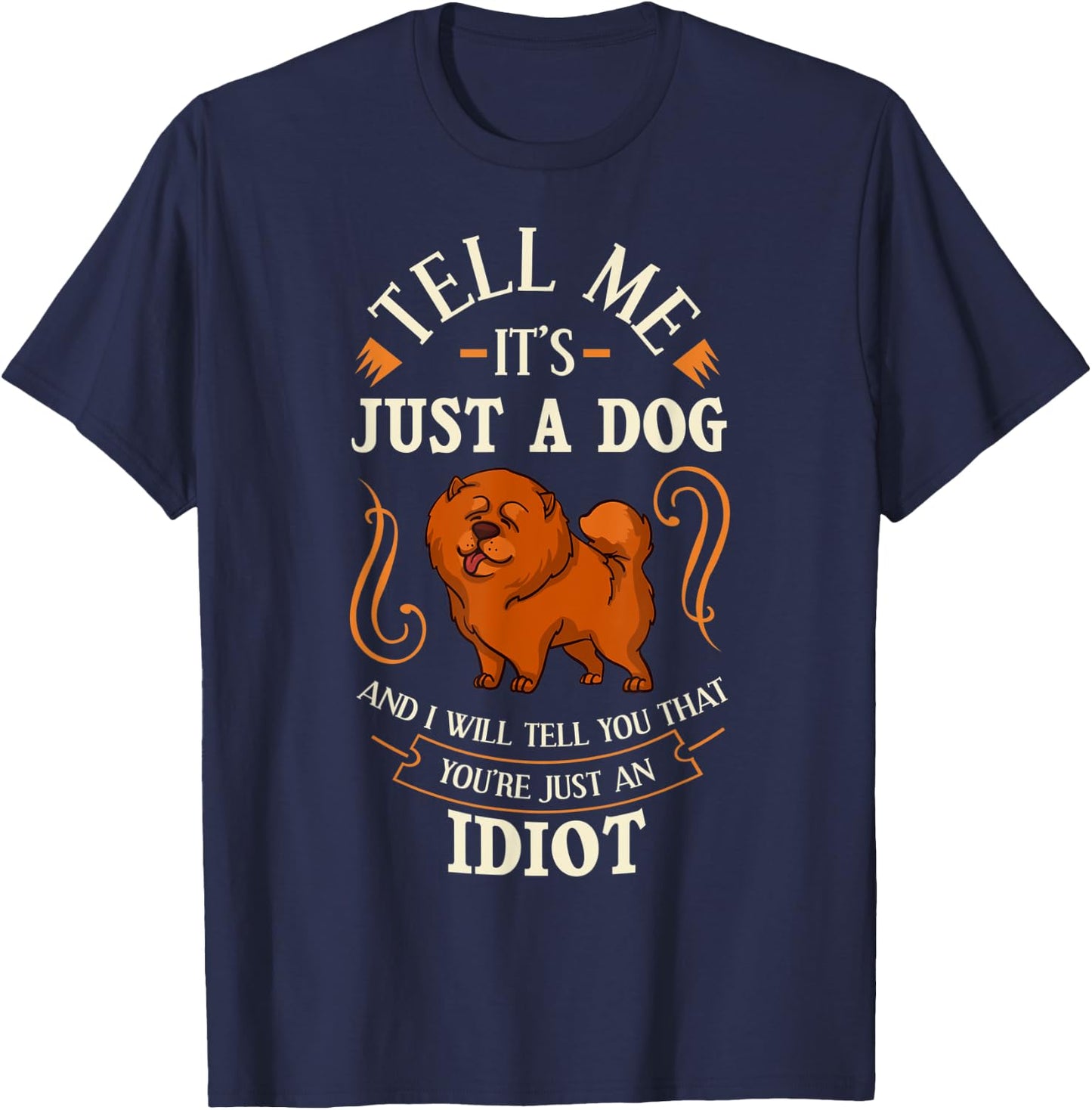 Chow Chow Dog Gift Puppies Owner Lover Men Women T-Shirt - T-Shirt | Navy