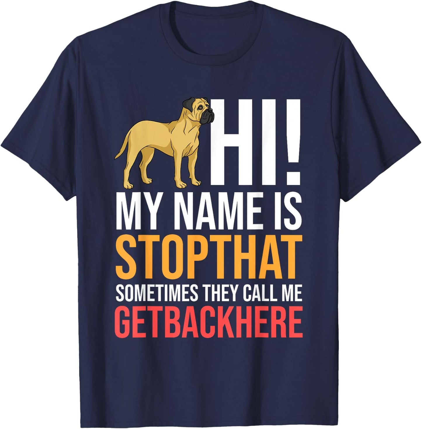 English Mastiff Dog Gift Puppies Owner Lover Women Girls Kids T-Shirt - T-Shirt | Navy