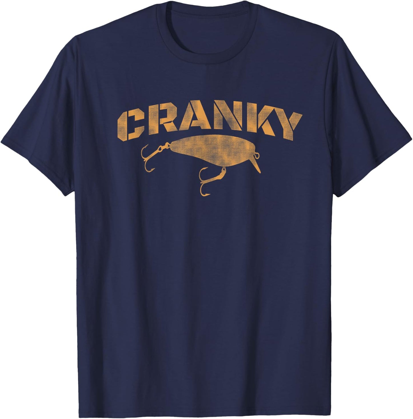 RV Cute Women's Fishing - Black, Small - Short Sleeve, - Cotton 90%, Polyester 10% - Cranky Funny Gift Ideas For Fishing Lovers T-Shirt - T-Shirt | Navy