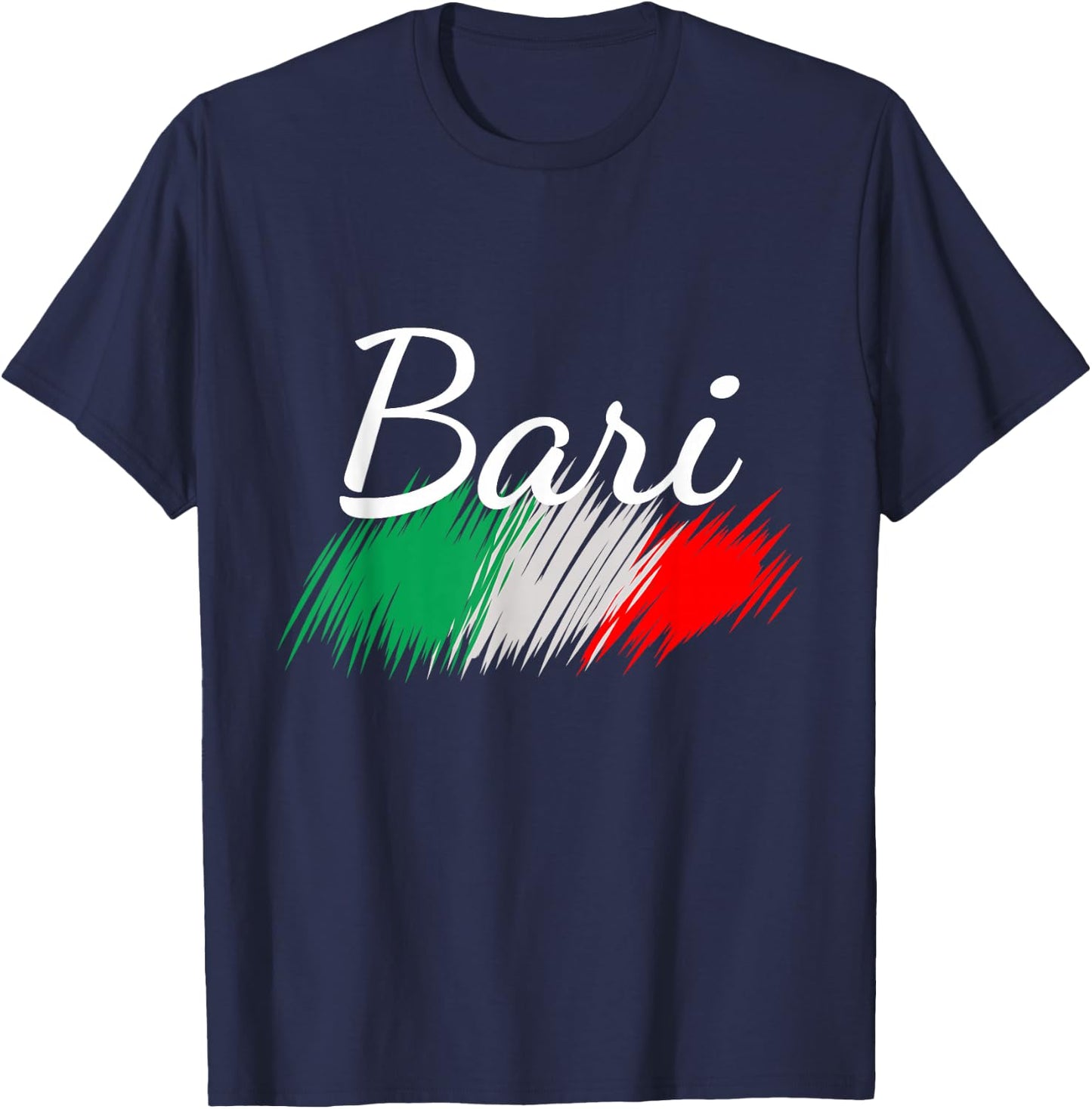 Bari Italy Flag Italia Souvenir Matching Italian T-Shirt - T-Shirt | Navy