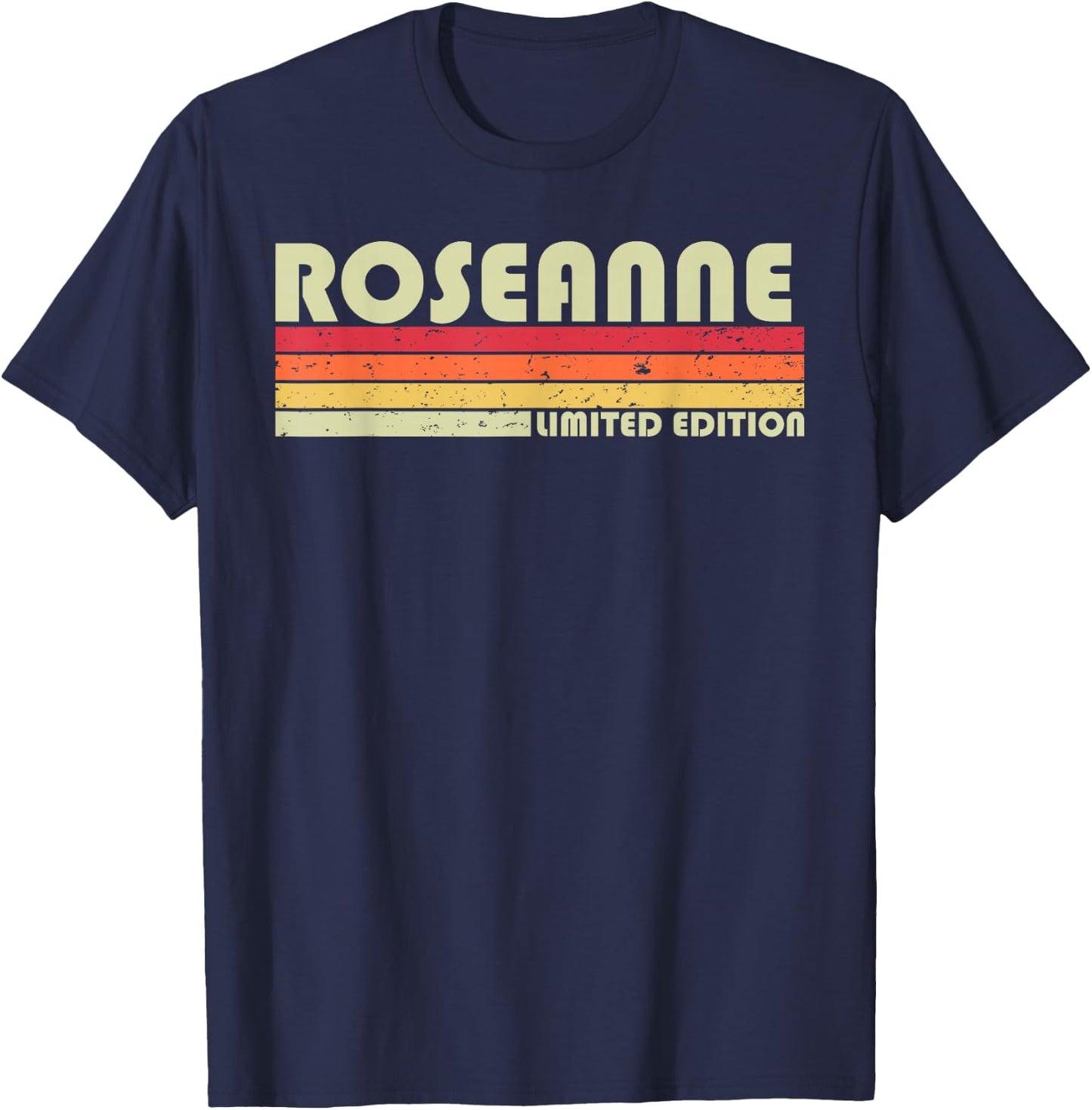 ROSEANNE Name Personalized Retro Vintage 80s 90s Birthday T-Shirt - T-Shirt | Navy