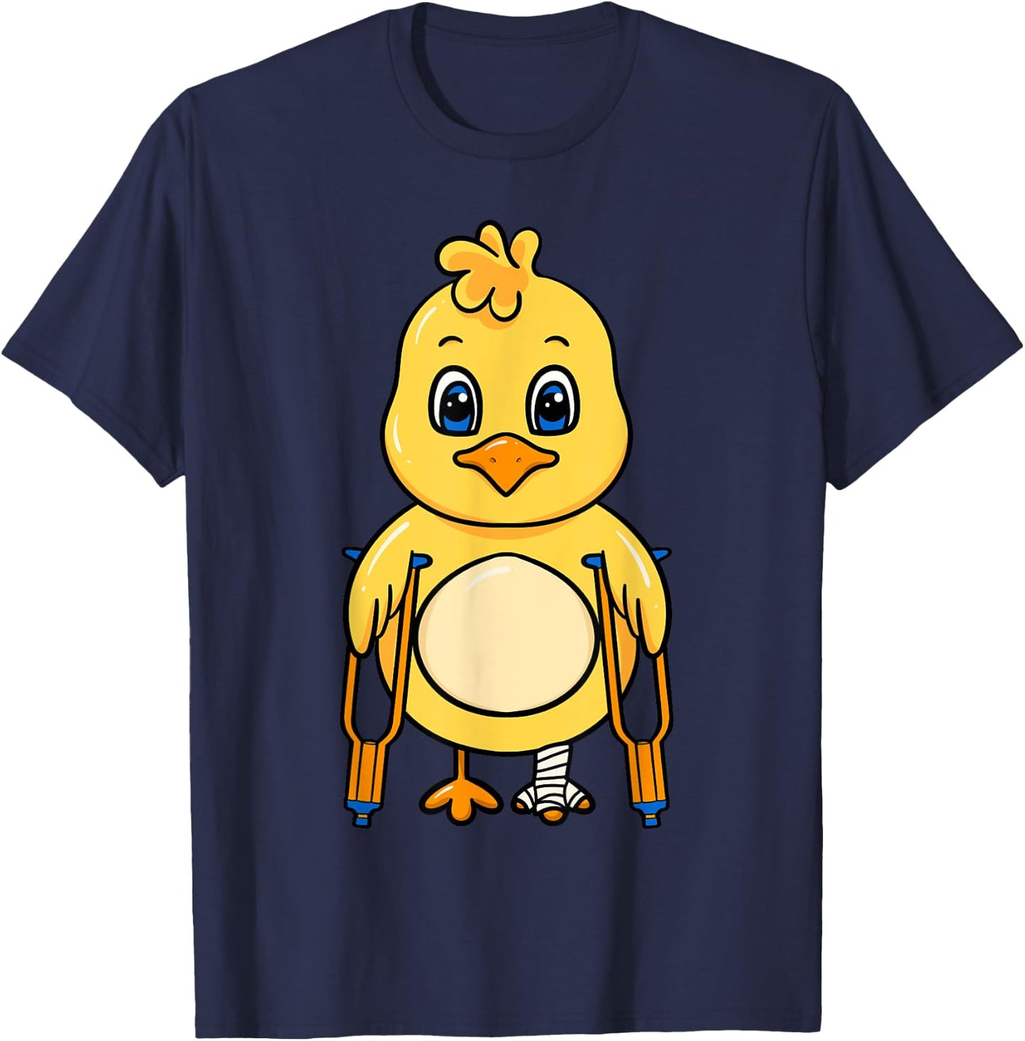 Chicken Broken Bones Foot Leg Injury Recovery Rehab Gift T-Shirt - T-Shirt | Navy