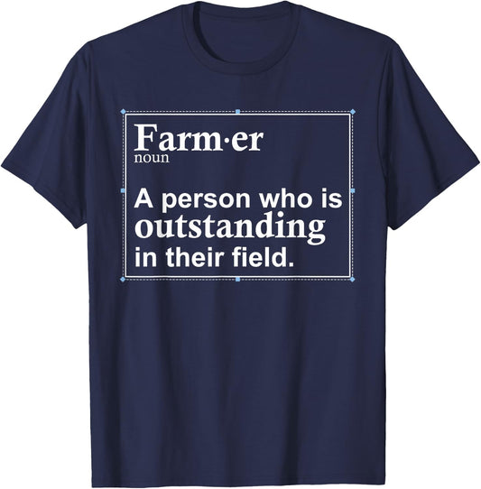 Funny Dairy Farmer Gift Local Farming Men Women Boys Girls T-Shirt - T-Shirt | Navy