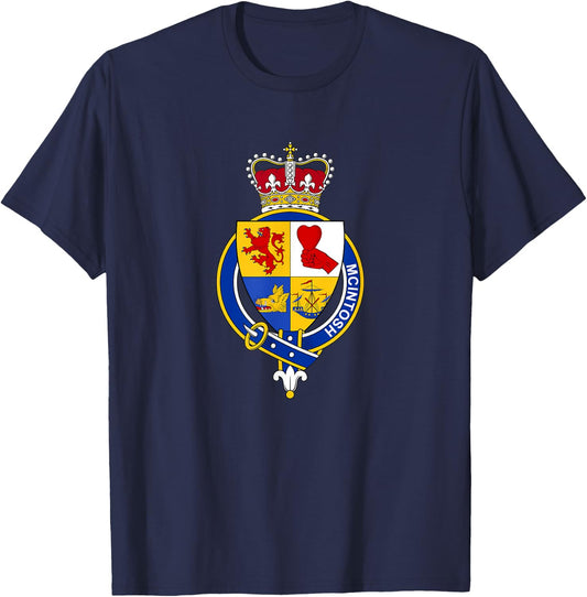 McIntosh Coat of Arms - Family Crest T-Shirt - T-Shirt | Navy