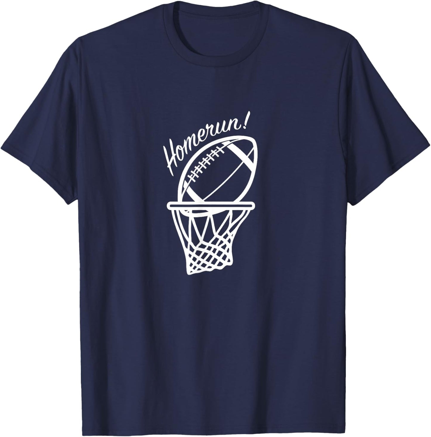 Funny Baseball Football Basketball Sports Novelty Gift T-Shirt - T-Shirt | Navy