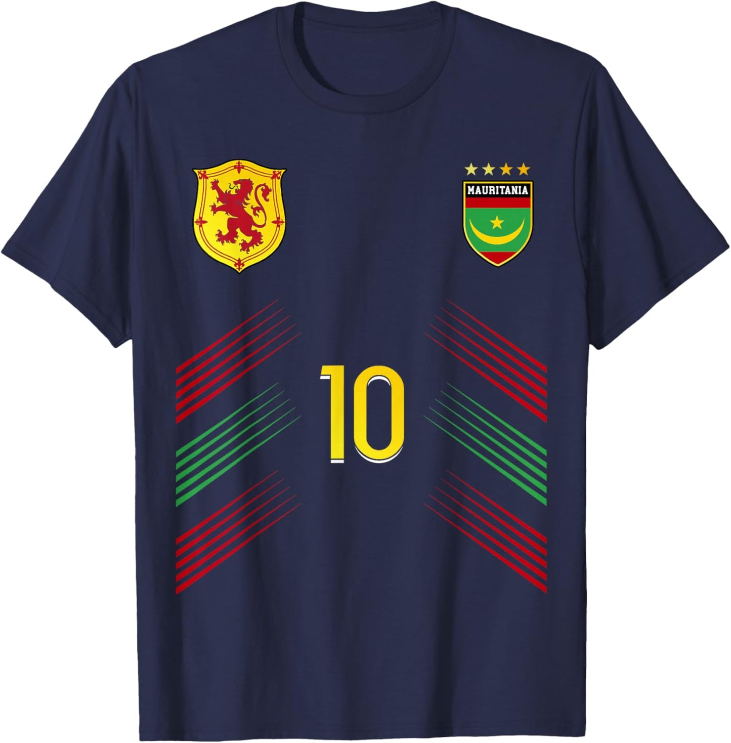 Mauritania Flag Mauritanian Pride Lovers T-Shirt - T-Shirt | Navy