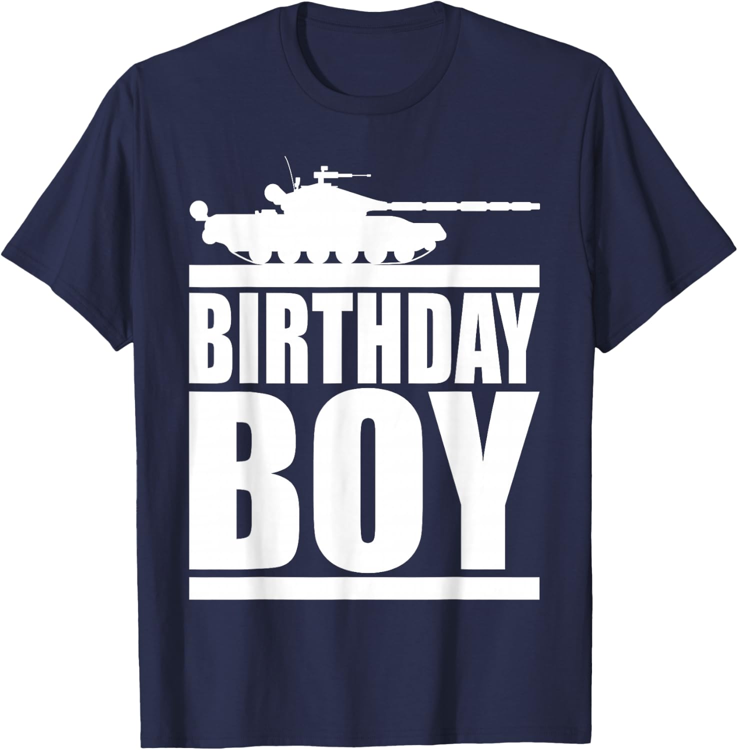 Army Party Birthday Boy Shirt Kids Military Tank Boys T-Shirt - T-Shirt | Navy