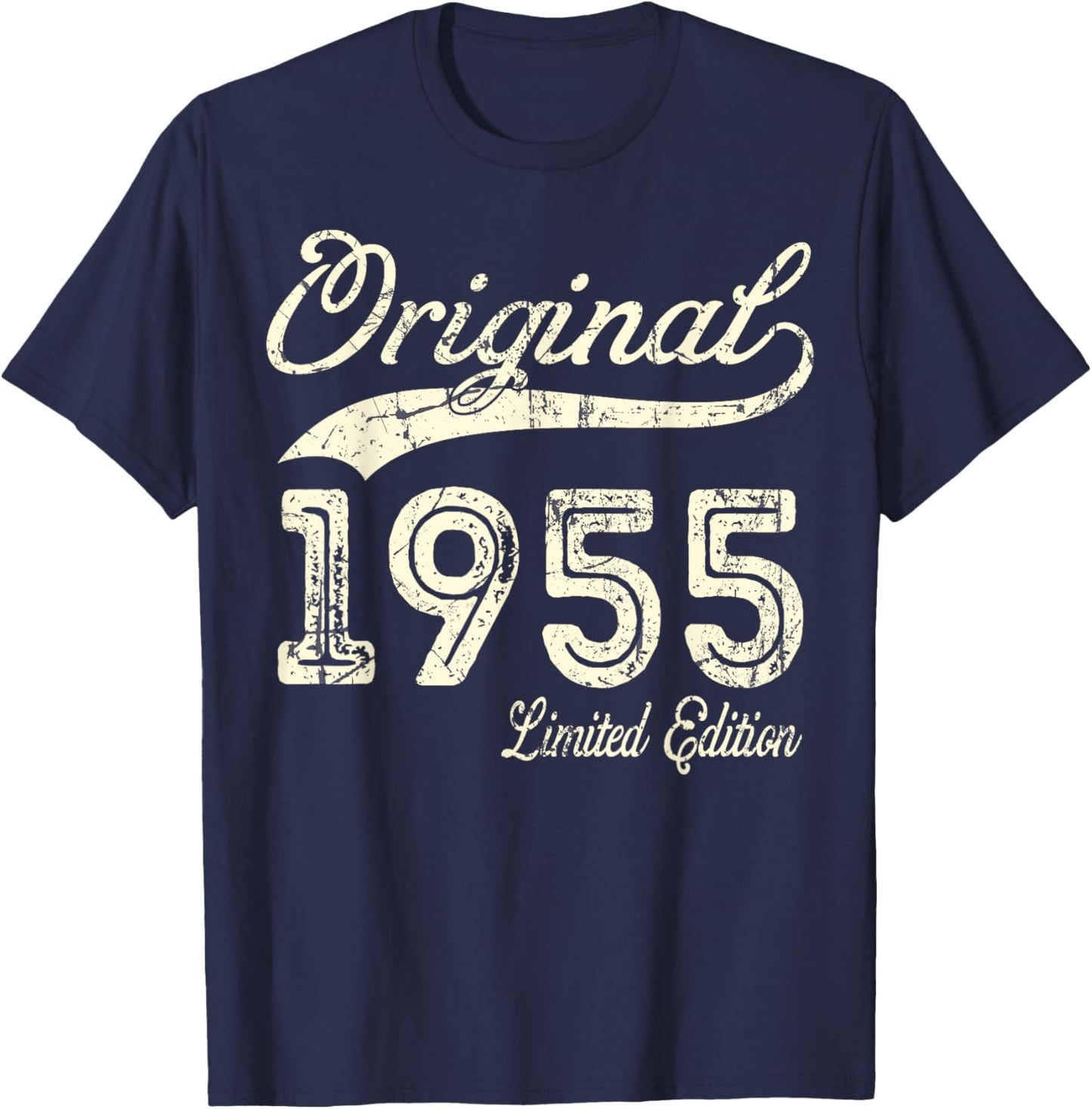70th Birthday Men Women Vintage 1955 Original Parts T-Shirt - T-Shirt | Navy