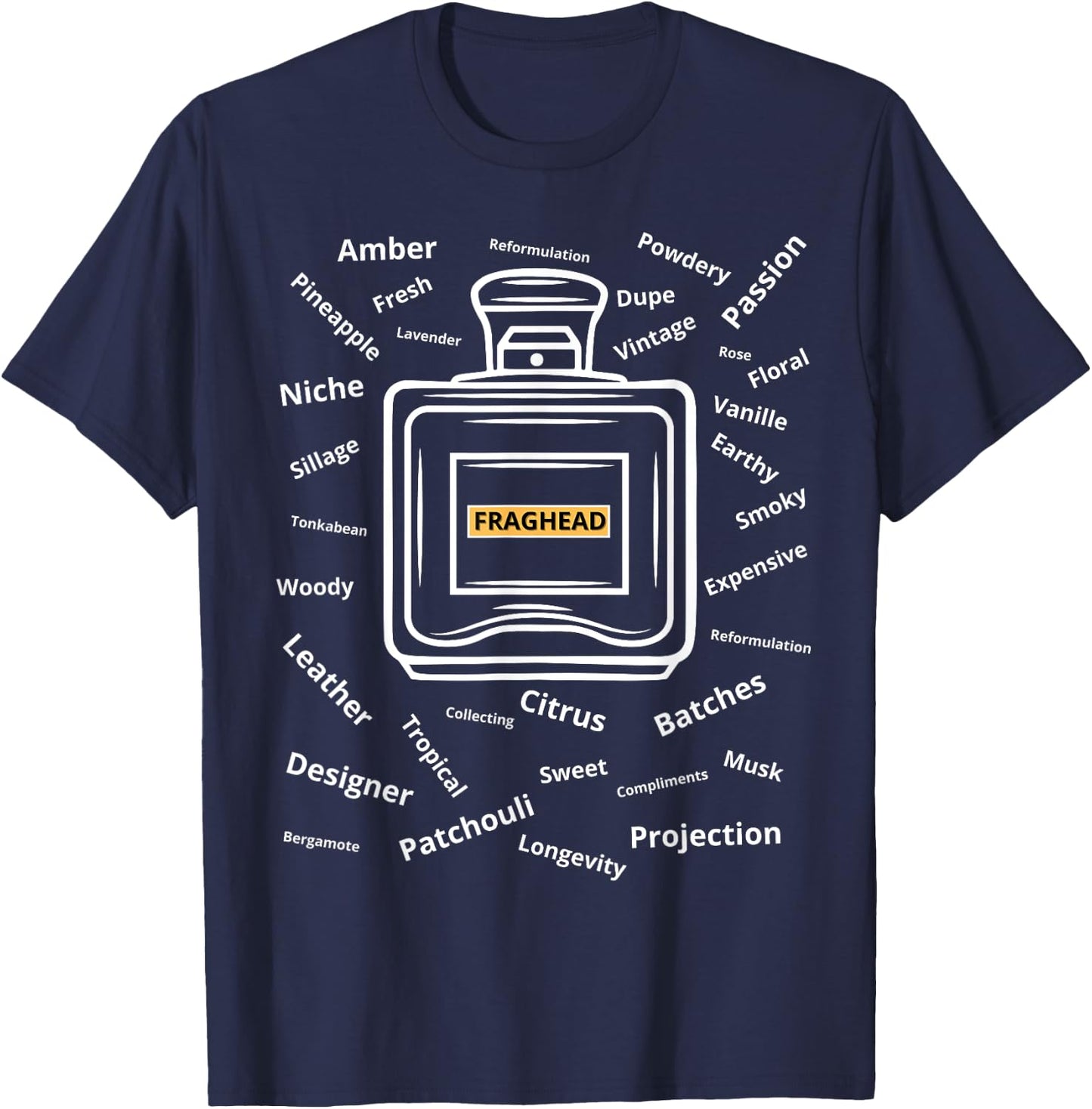 Fraghead Fragrances Perfume Collector T-Shirt - T-Shirt | Navy