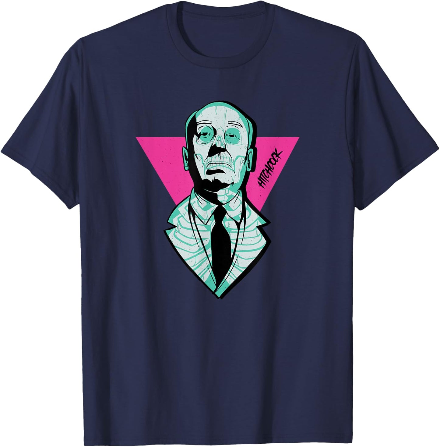 Dead Good Men's Classic Fit Black Hitchcock T-Shirt - T-Shirt | Navy
