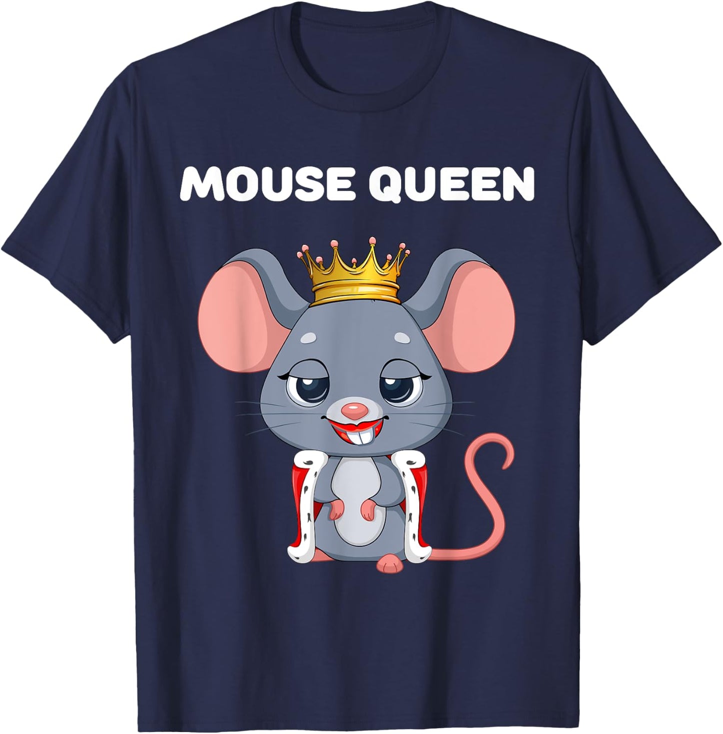 Queen Mouse | & Girls T-Shirt - T-Shirt | Navy