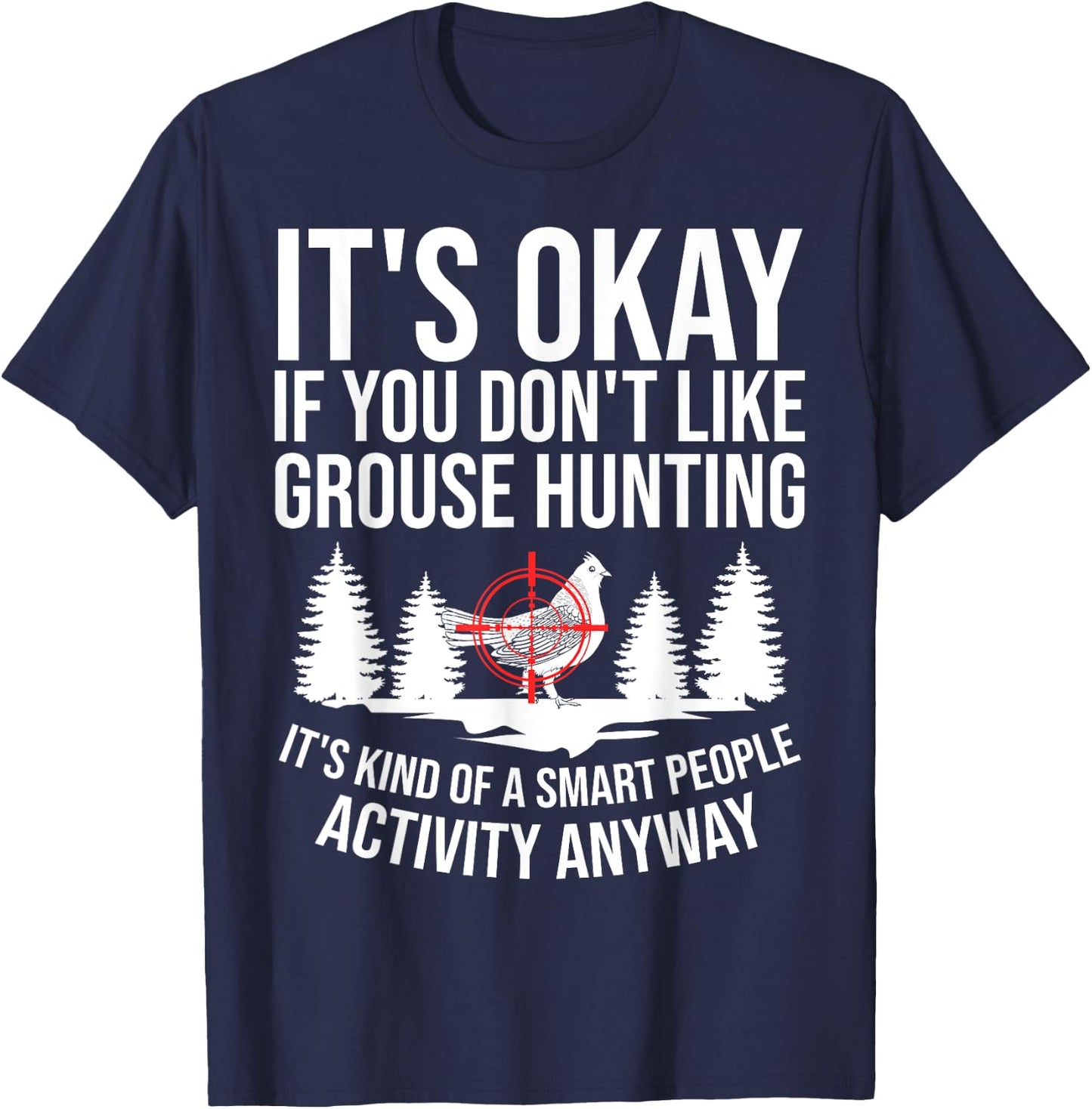 Ruffed Grouse Hunting Bird Spruce Grouse T-Shirt - T-Shirt | Navy