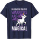 Ulcerative Colitis Awareness IBD Unicorn Purple Ribbon Gift T-Shirt - T-Shirt | Navy