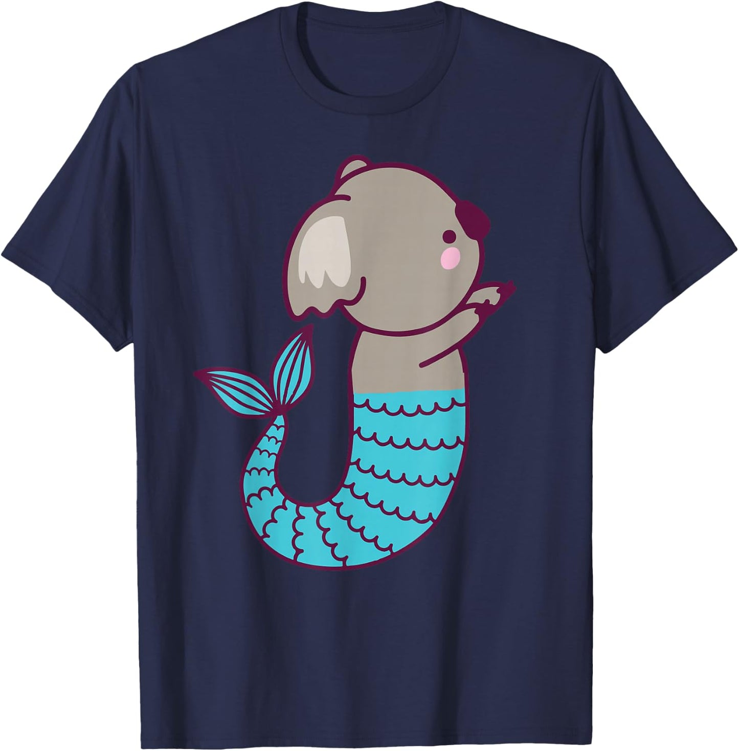 Koala Shirt Women Mermaid Girls Mermaid Gifts Koala T-Shirt - T-Shirt | Navy