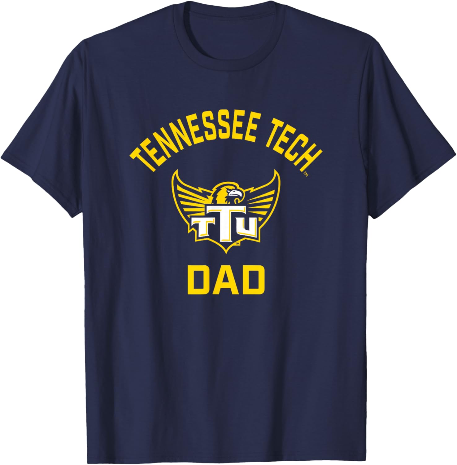 Tennessee Tech Golden Eagles Arched Dad T-Shirt - T-Shirt | Navy
