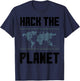 Hack The Planet Hacking Computer Hacker T-Shirt - T-Shirt | Navy