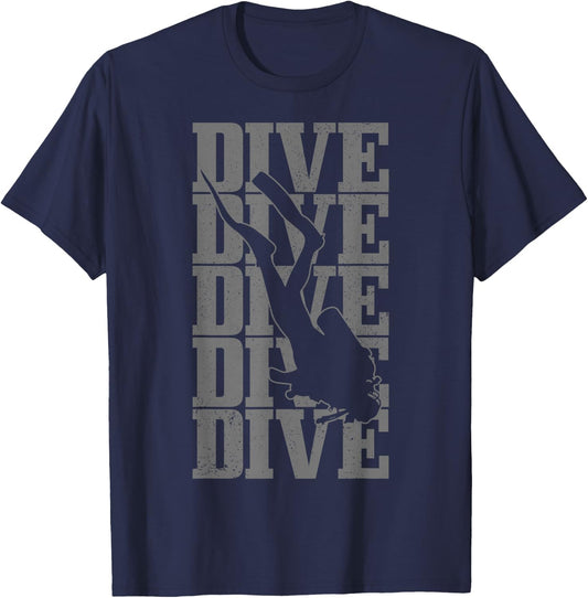 Diver Dive Diving Gift T-Shirt - T-Shirt | Navy