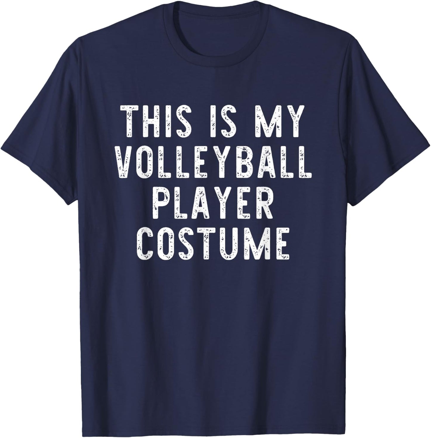 This Is My Volleyball Player Costume Halloween Simple Kids T-Shirt - T-Shirt | Navy