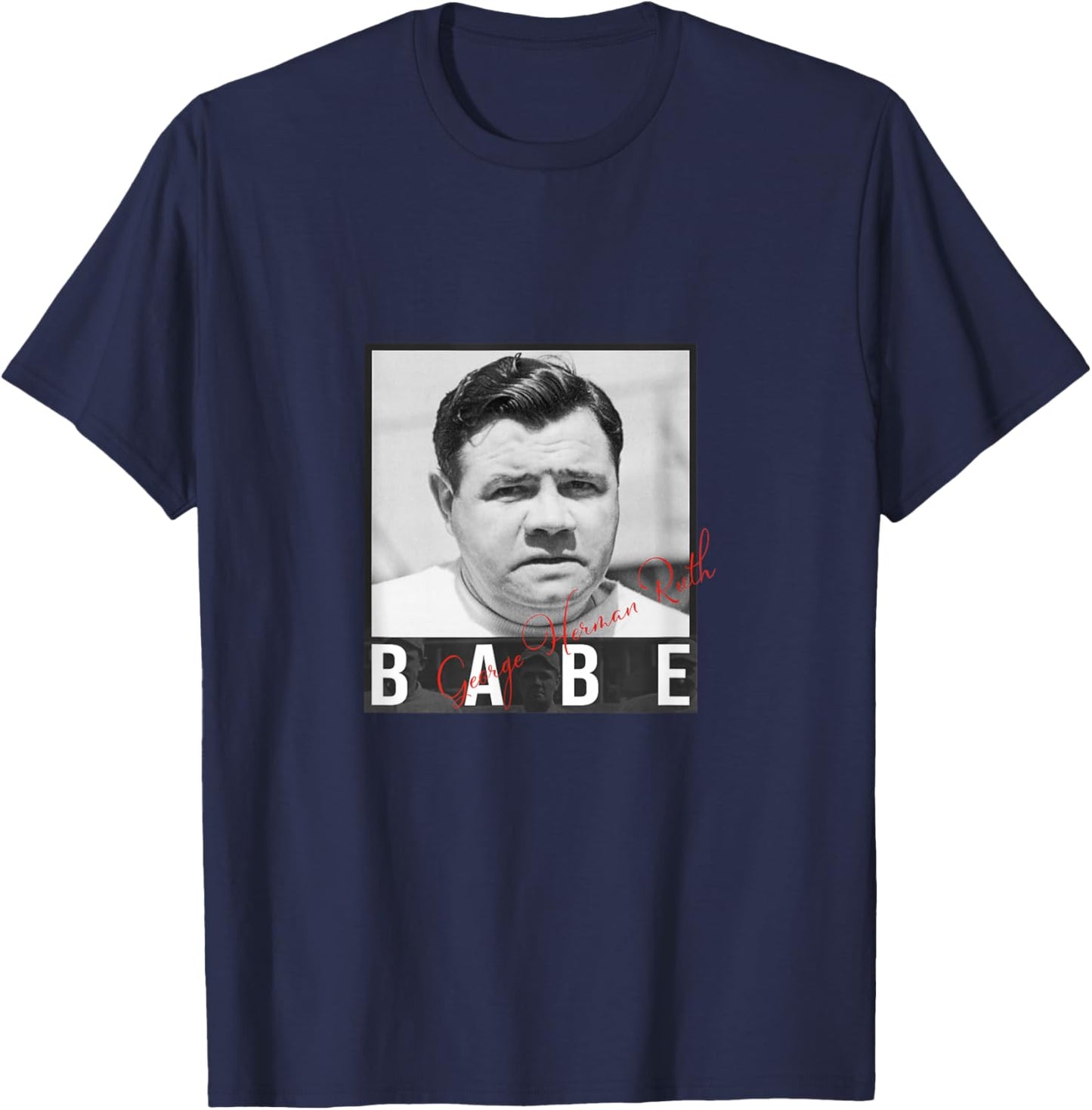 Baseball_Babe Ruth_001 T-Shirt - T-Shirt | Navy
