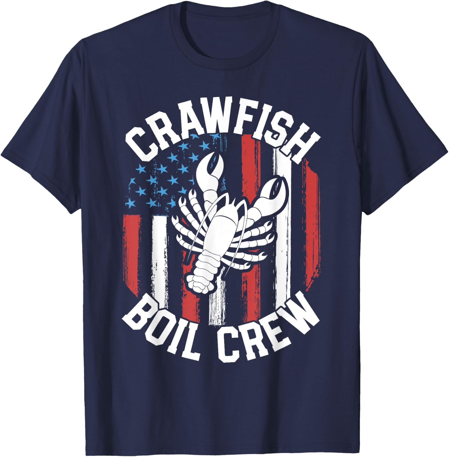 Crawfish Boil Crew Funny Cajun Shirts Mardi Gras T-Shirt - T-Shirt | Navy