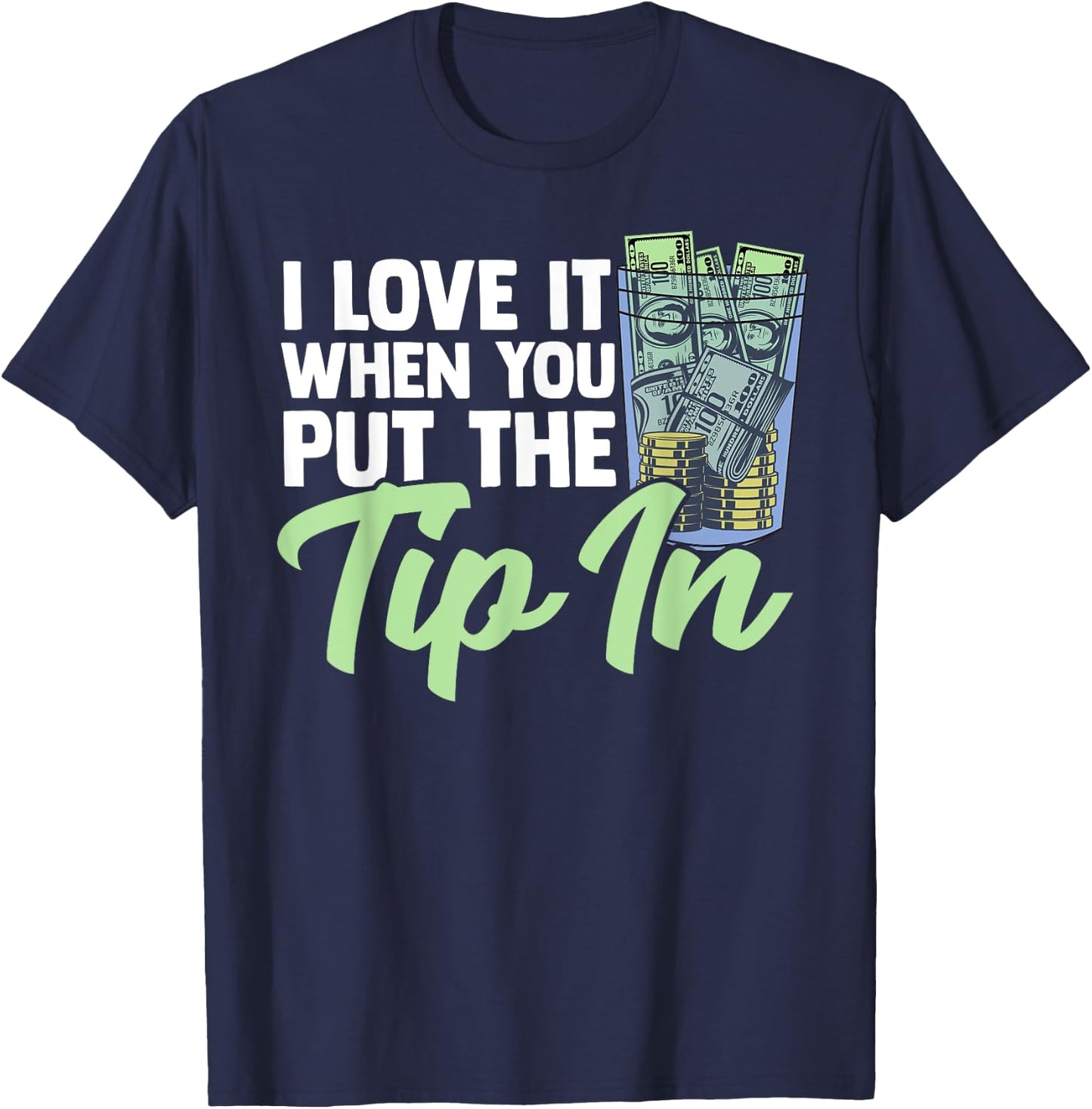 Funny Bartender Mixologist Gift Women Bartending T-Shirt - T-Shirt | Navy