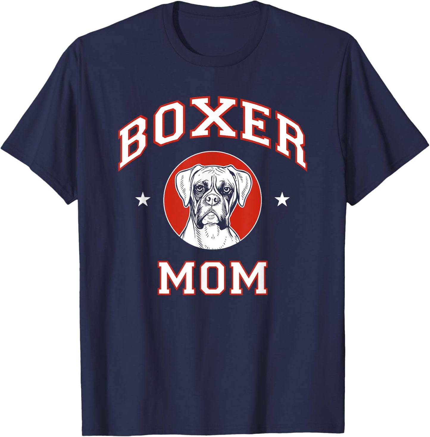 Boxer Mom Dog Mother Men Women Girls Kids T-Shirt - T-Shirt | Navy