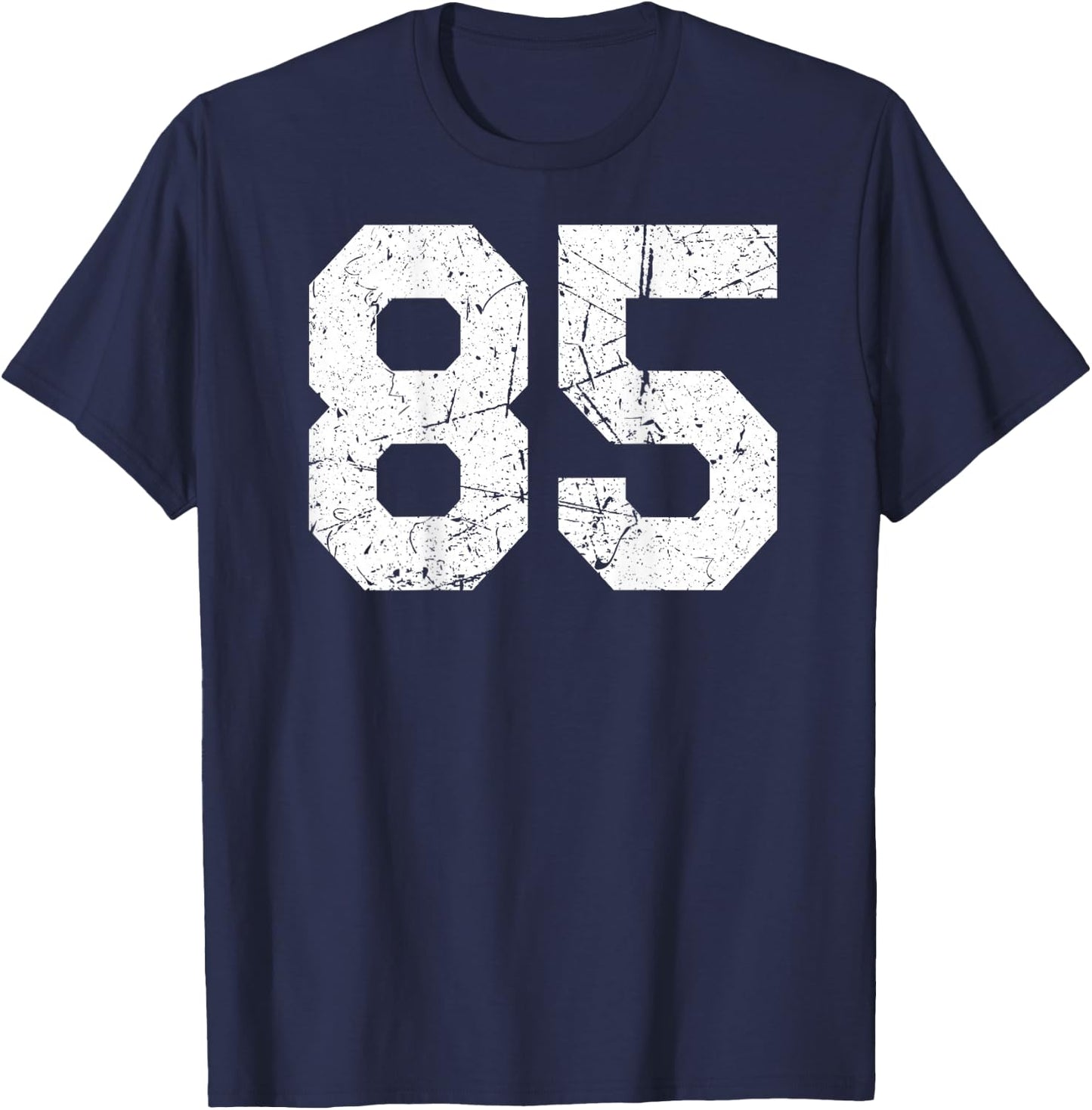 #85 Jersey Uniform Varsity Sports Number, 85th T-Shirt - T-Shirt | Navy