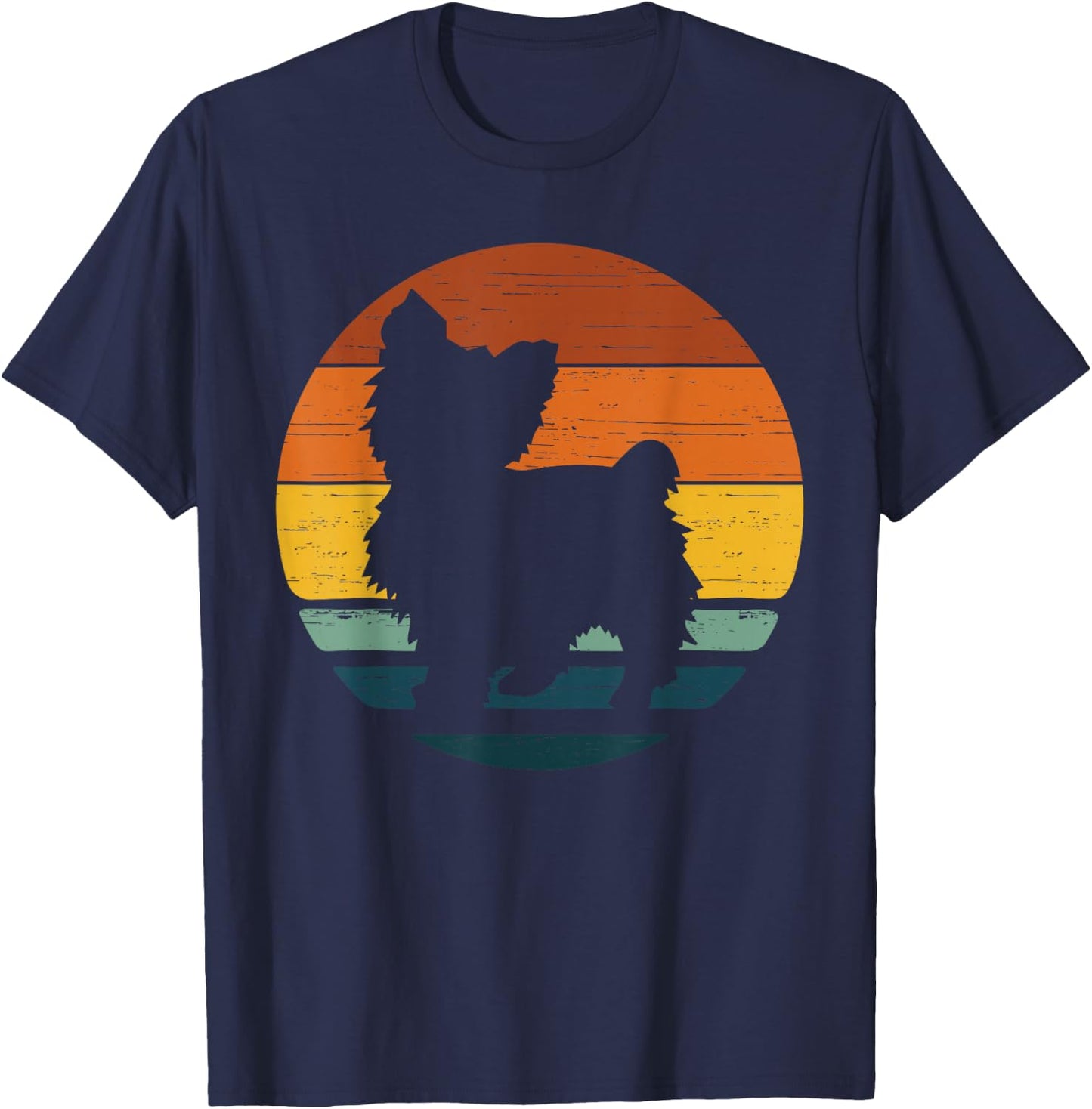 Chorkie Vintage Retro Mom Dad Dog Gift T-Shirt - T-Shirt | Navy