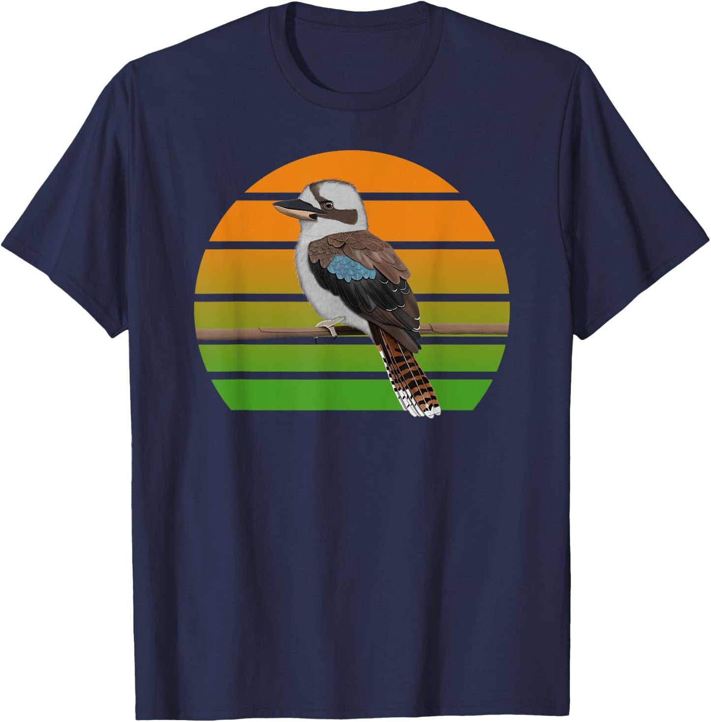 Kookaburra Bird Birder Birdlover Birdwatcher Animal T-Shirt - T-Shirt | Navy