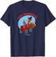 Happy Thanksgiving Turkey Driving a Tractor T-Shirt - T-Shirt | Navy