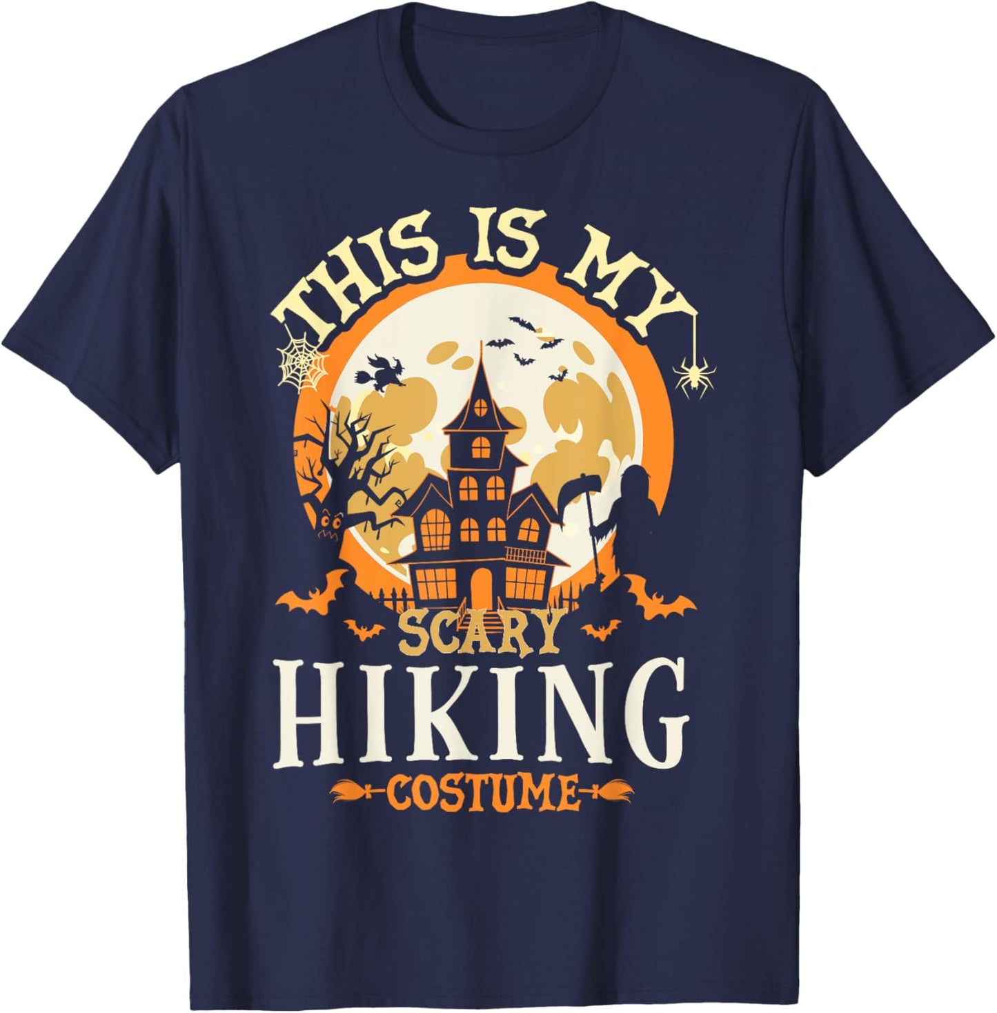 Matching My Scary Hiking Halloween Costume T-Shirt - T-Shirt | Navy