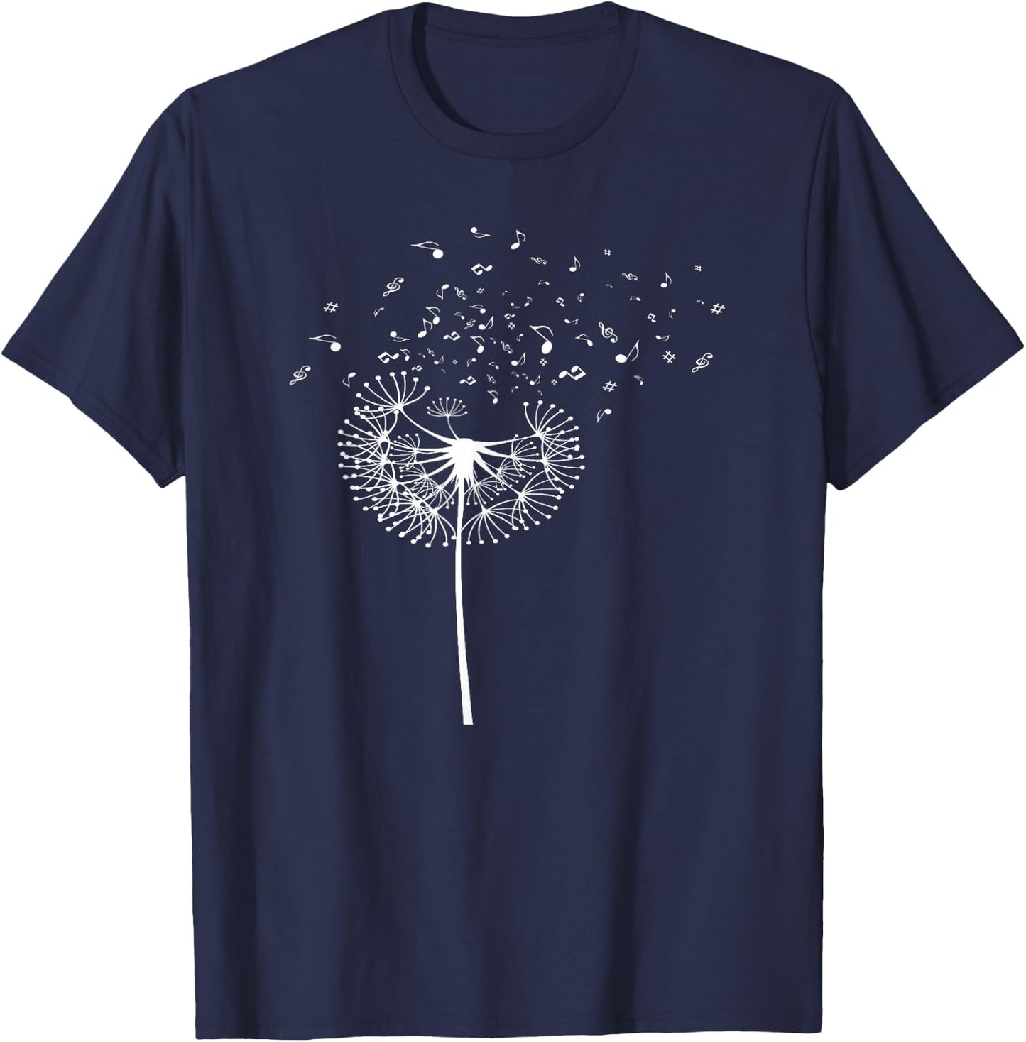 Dandelion Music Notes Orchestra Member T-Shirt - T-Shirt | Navy