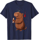 Funny Capybara Graduation Class of 2024 Graduate Hat T-Shirt - T-Shirt | Navy