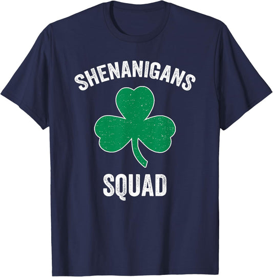 Shenanigans Squad Funny St. Patrick's Day Matching Group T-Shirt - T-Shirt | Navy