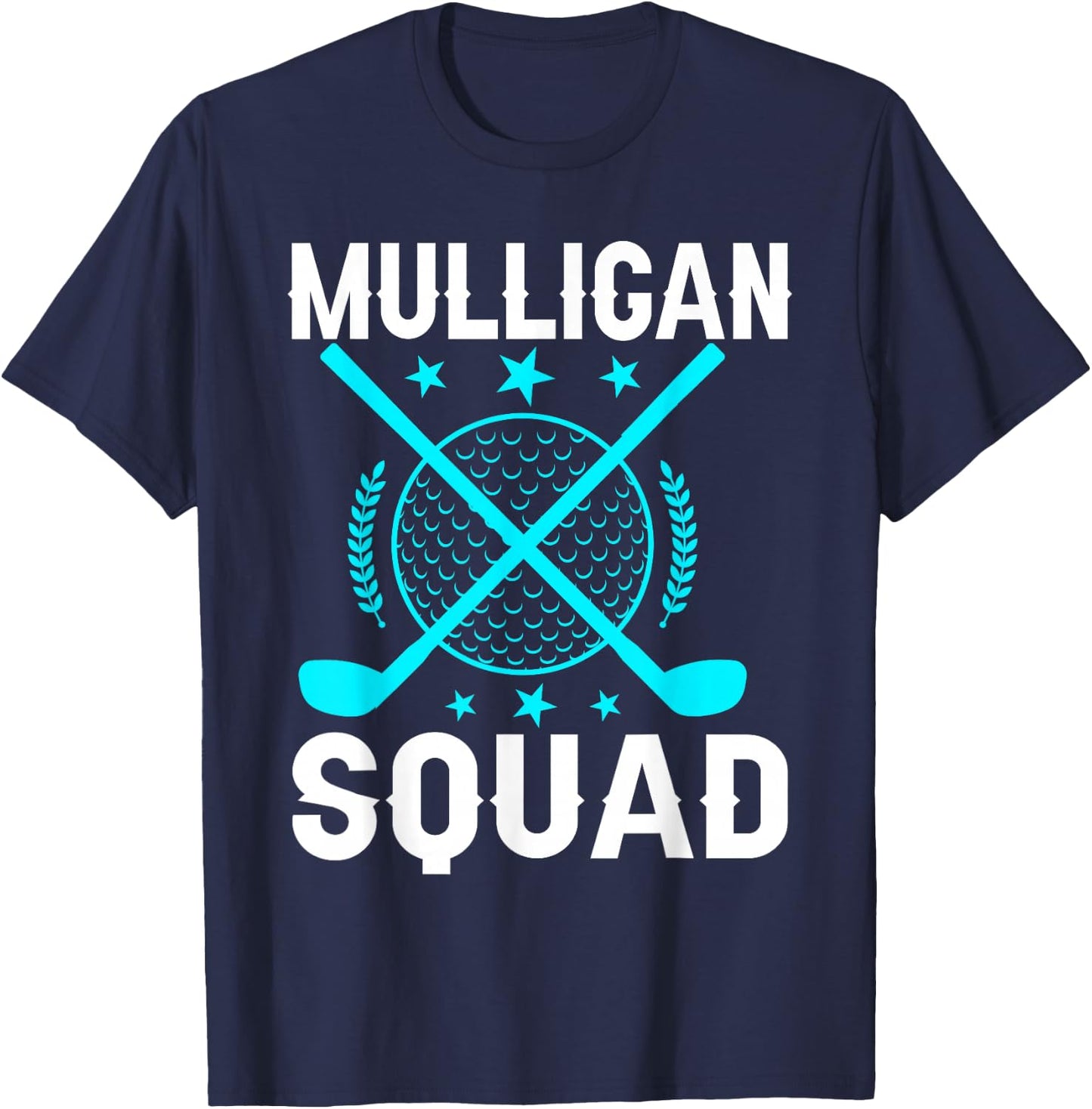 Mulligan Squad Golf Team Golfer Golfing Stocking Stuffer T-Shirt - T-Shirt | Navy