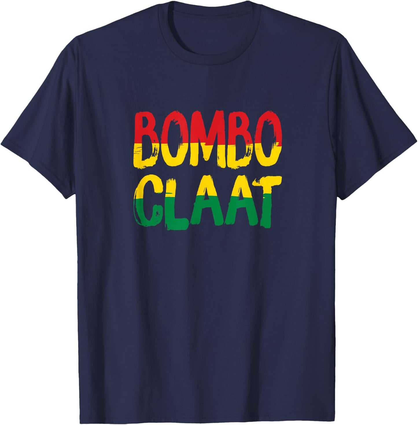 Bombo Claat Rasta Jamaican Reggae T-Shirt - T-Shirt | Navy