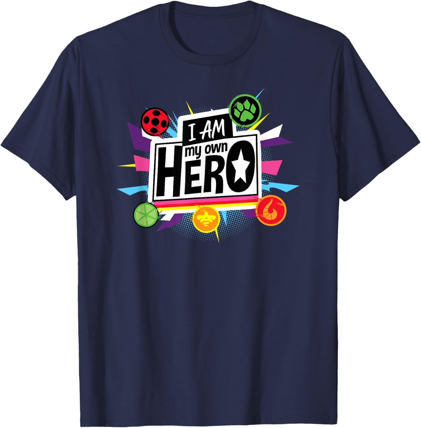 Miraculous Collection My Own Hero T-Shirt - T-Shirt | Navy