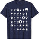 Animals of the Forest Footprint Collection Gift T-Shirt - T-Shirt | Navy