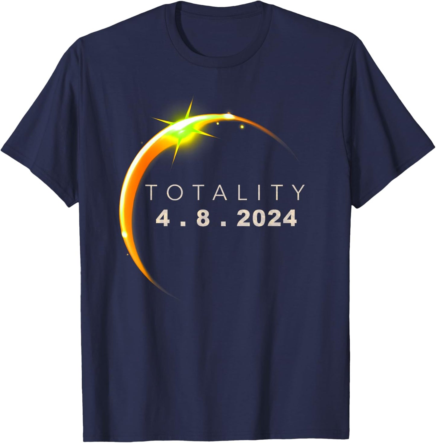 Total Solar 2024 Eclipse T-Shirt - T-Shirt | Navy