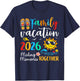 Family Vacation 2026 Summer Beach Family Trips Matching 2026 T-Shirt - T-Shirt | Navy