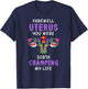 Hysterectomy Uterus Surgery Survivor Supracervical Cervix T-Shirt - T-Shirt | Navy