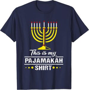 Chanukah Pajamas For Family Hanukkah Pajamakah T-Shirt - T-Shirt | Navy