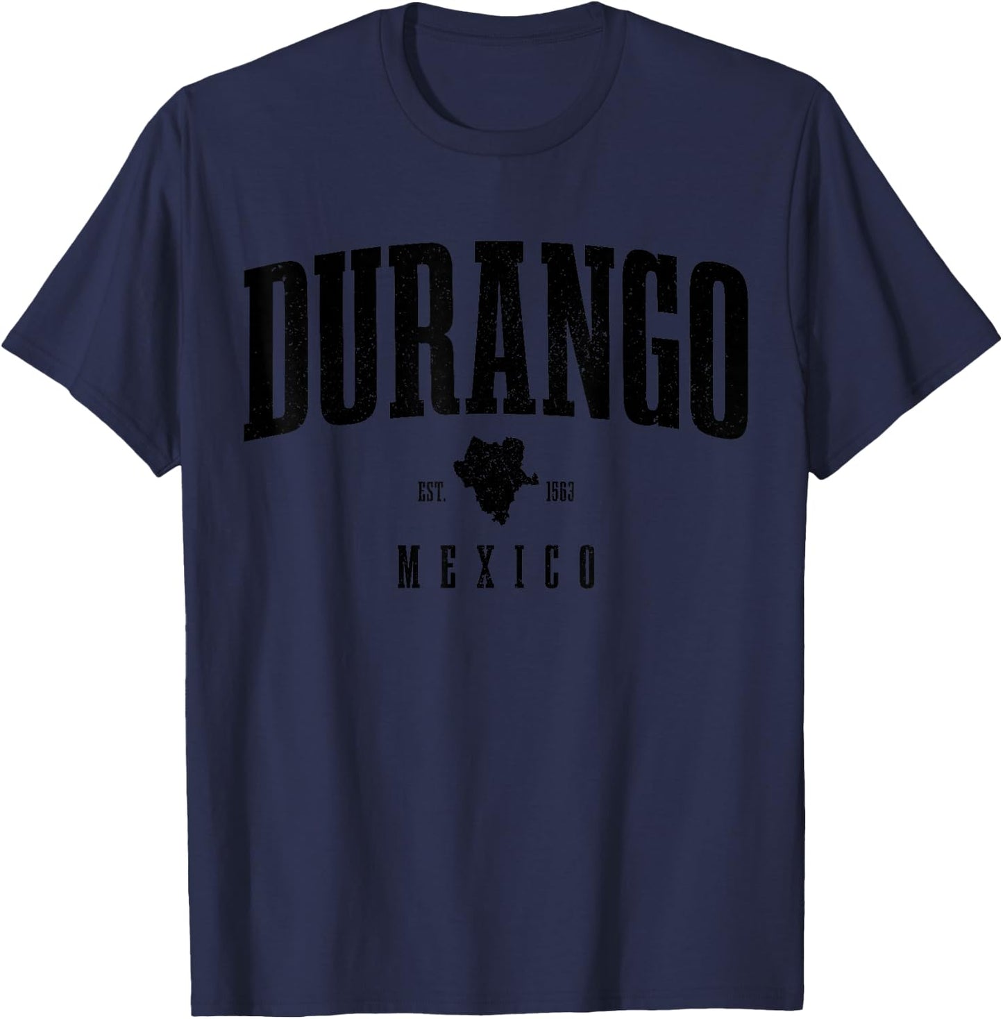 Durango Est. 1563 Vintage Mexico T-Shirt - T-Shirt | Navy