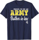 Proud Army Brother-In-Law US Flag Dog Tags Military Sibling T-Shirt - T-Shirt | Navy