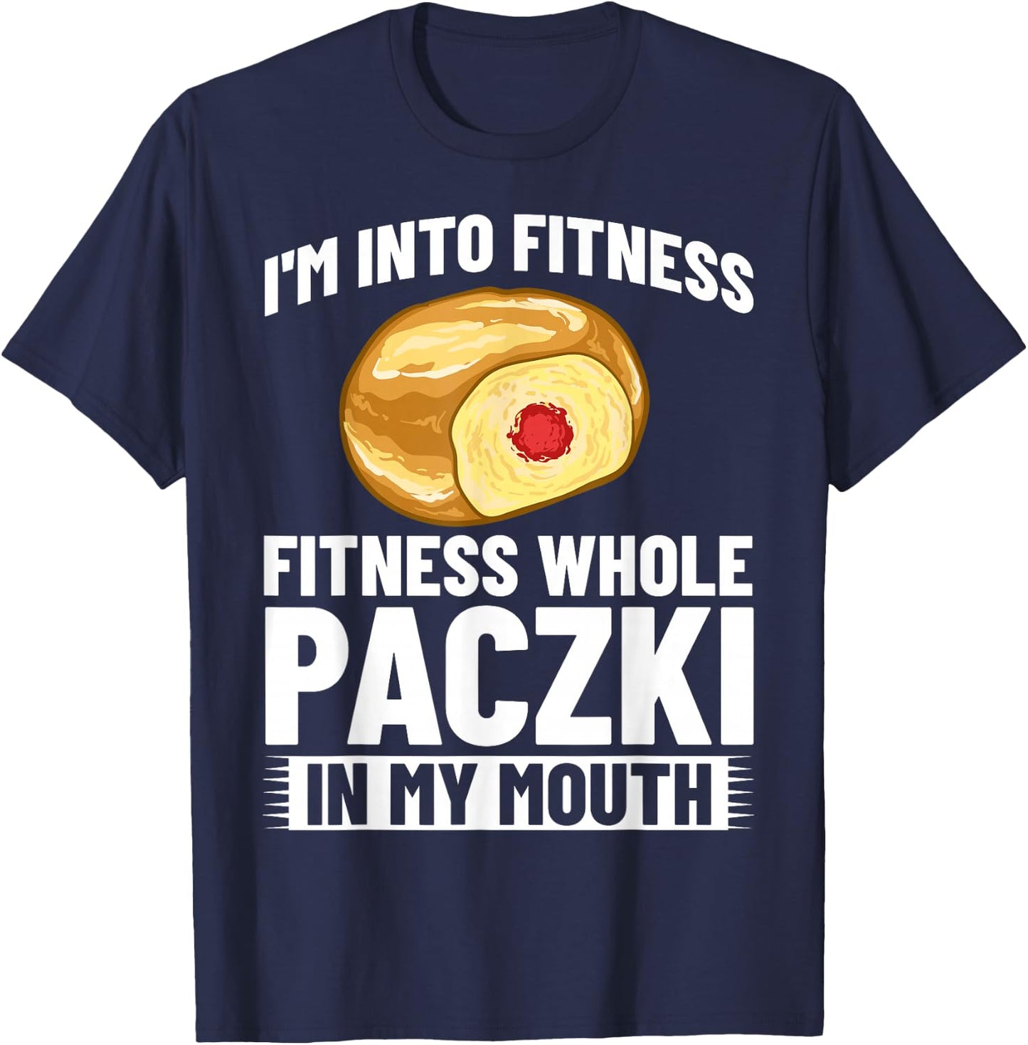 Paczki Polish Donut Poland Dessert T-Shirt - T-Shirt | Navy